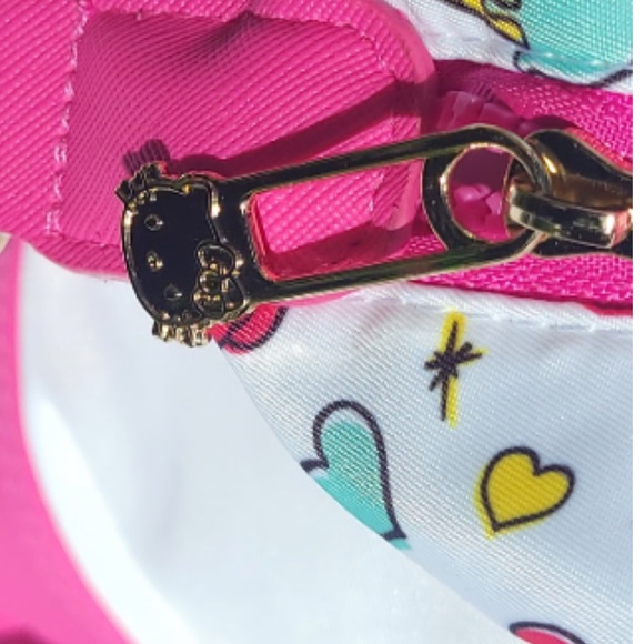 Hello Kitty Clearance Price is Firm! Large White Pink Shoulder Crossbody Bag - Picture 7 of 11